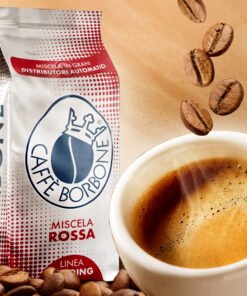 Alternative view of 1Kg CAFÈ EN GRAINS – Vending mélange ROUGE – Café Borbone – Café Italien –