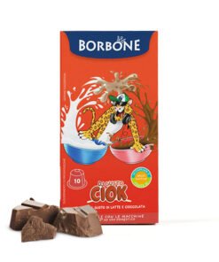 10 Capsules Borbone "DJ GUSTO CIOCK" ( Lait et Chocolat )