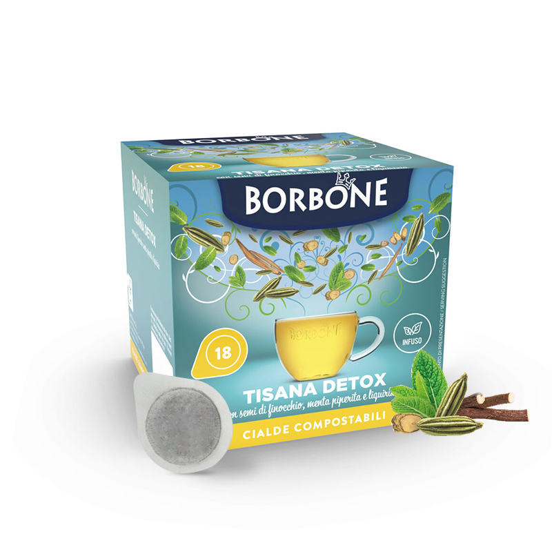 18 dosettes de thé au citron ESE 44 mm - Caffè Borbone