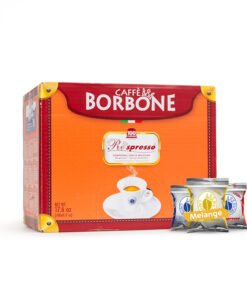 100 Capsules - Mélange Bleu-Red-Oro Caffè Borbone Respresso Compatible Nespresso®