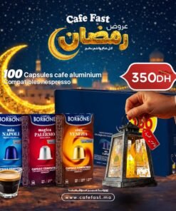 Pack Ramadan Café Fast – 100 Capsules Aluminium Compatibles Nespresso