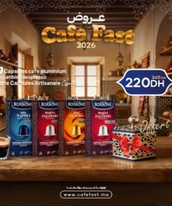 Pack  Café Fast – 40 Capsules Aluminium Compatibles Nespresso