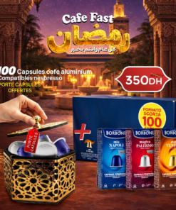 Pack Ramadan Café Fast – 100 Capsules Aluminium Compatibles Nespresso