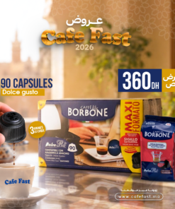 Pack Caffè Borbone Dolce Gusto – 90 Capsules